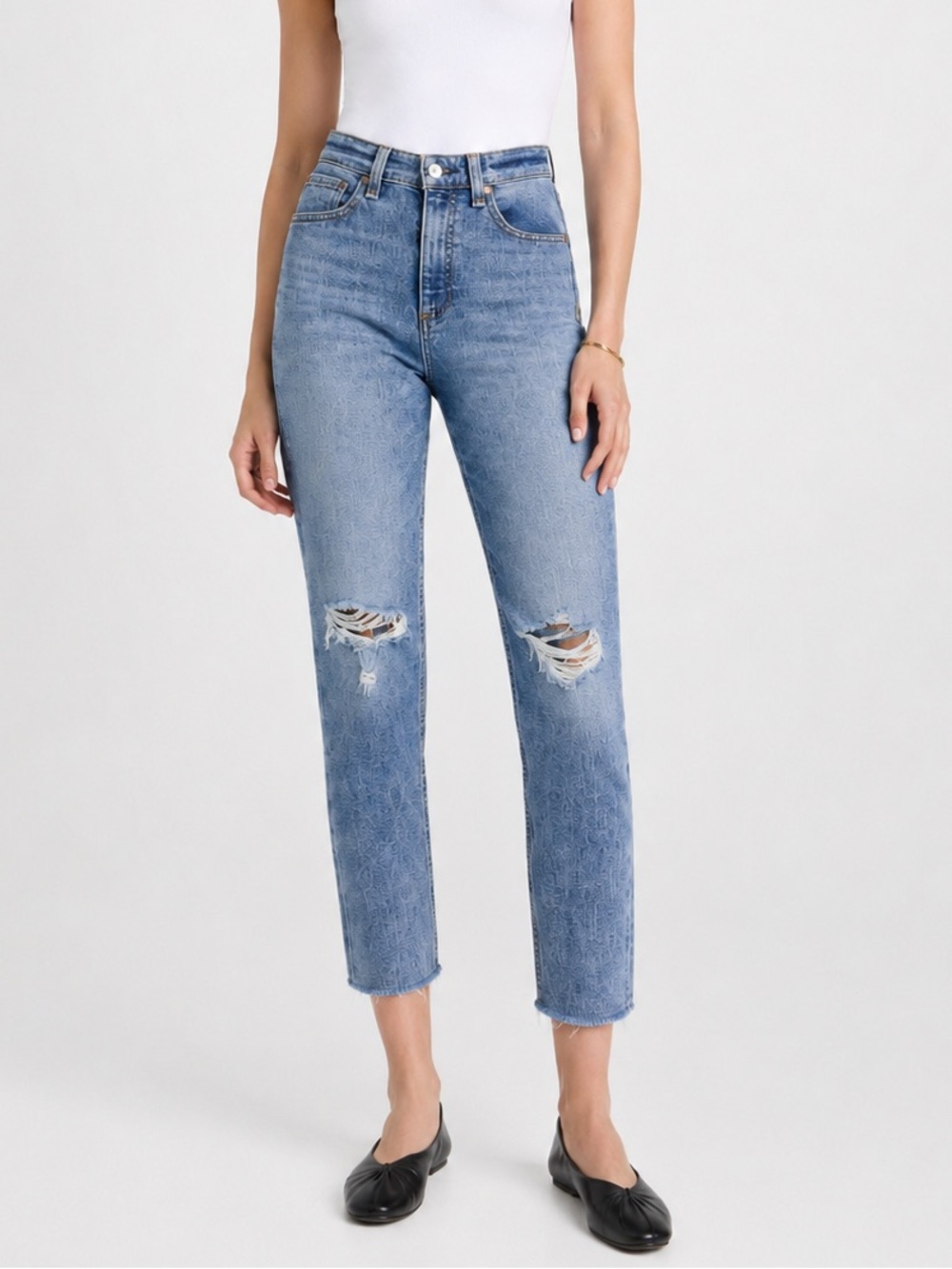 Rag & Bone Nina High Waist Ankle Cigarette Jeans